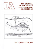 The Journal for the Society of Industrial Archeology